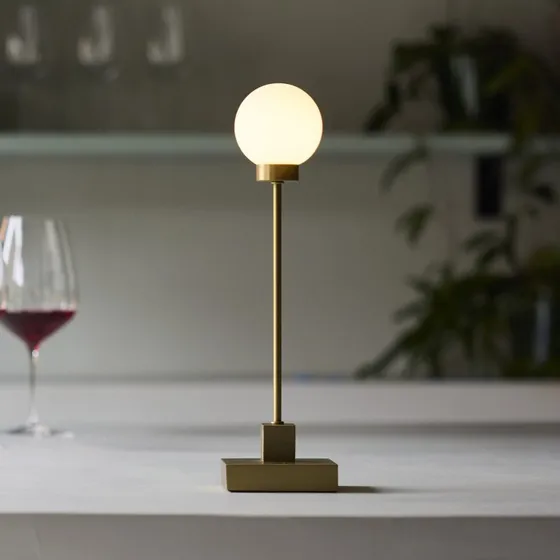 Northern Lampe à poser LED rechargeable Snowball - Laiton