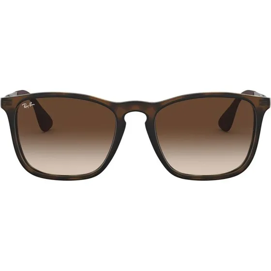 Ray-Ban Chris RB4187 Lunettes de Soleil Homme - Havane Géométrique