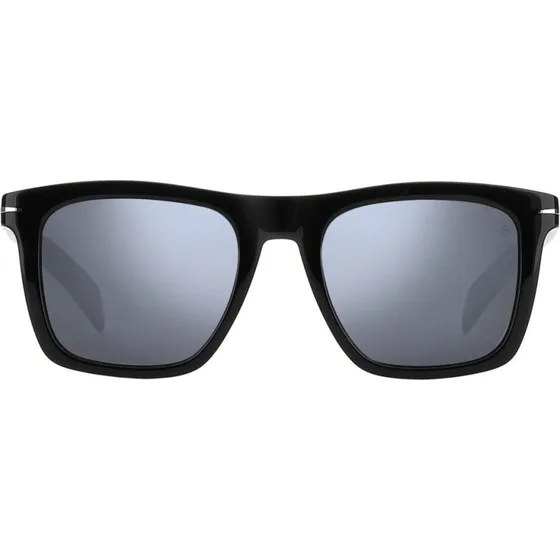 David Beckham DB 7000/S Lunettes de Soleil Homme Géométriques Noir Argent