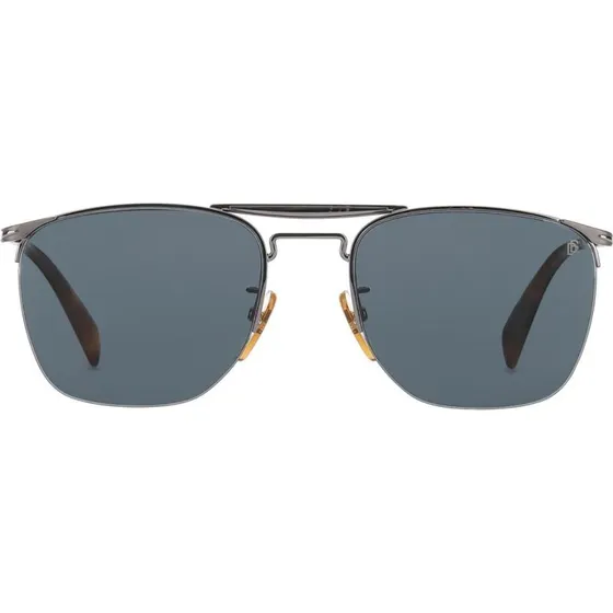 David Beckham DB 1001/S Lunettes de Soleil Homme Ruthénium Gris