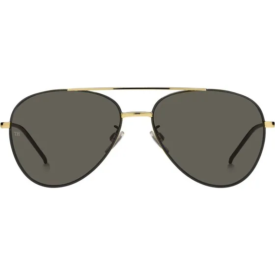 Tommy Hilfiger Lunettes de Soleil Pilote TH 1788/F/S Or et Gris