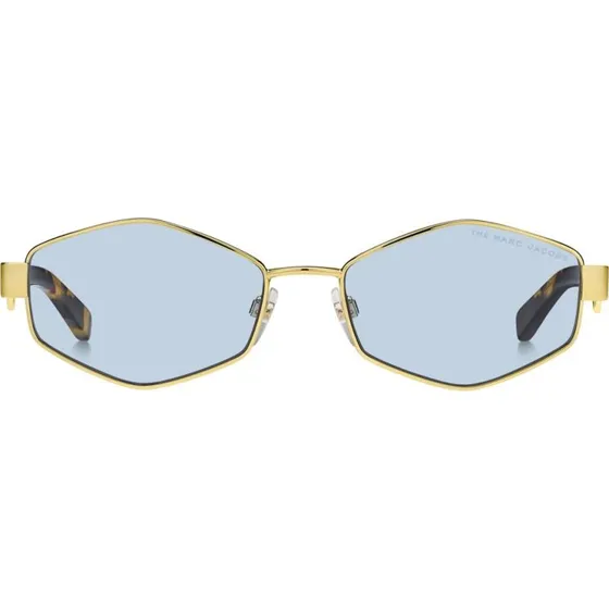 Marc Jacobs Marc 496/S Lunettes de Soleil Géométriques Dorées et Bleues