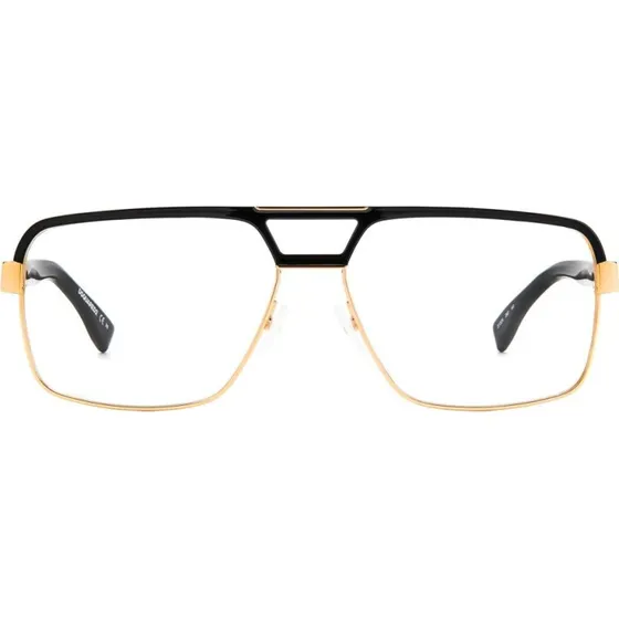 Dsquared2 D2 0034 Lunettes de Vue Homme Doré Carré