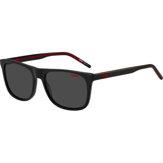 Hugo Boss HG 1194/S Lunettes de Soleil Carrées Noires et Grises