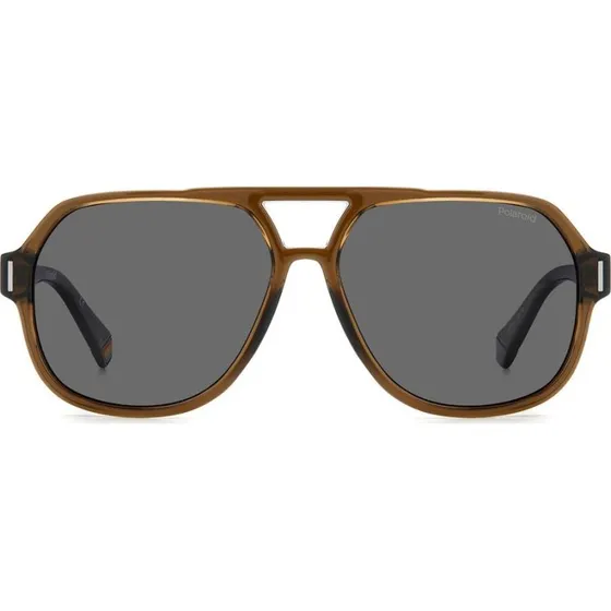 Polaroid PLD 6193/S Lunettes de Soleil Polarisées Carrées Marron