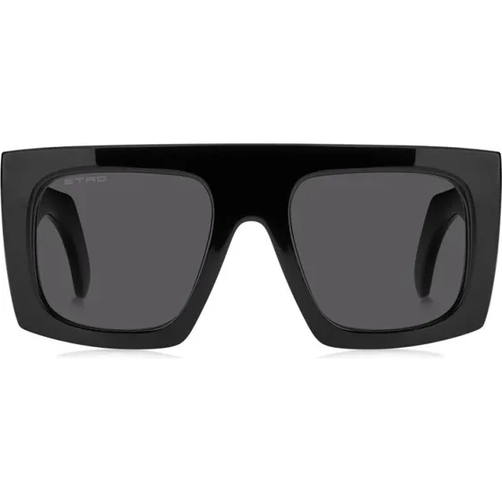 Etro Etroscreen Lunettes de Soleil Carrées Noir/Gris 54mm