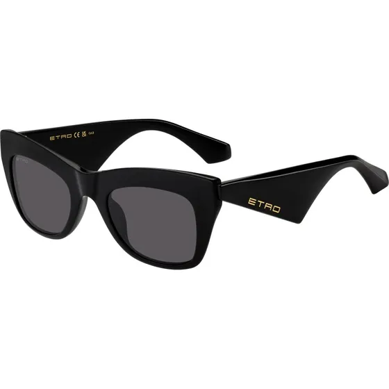 Etro 0004/G/S Lunettes de Soleil Papillon Noir et Gris