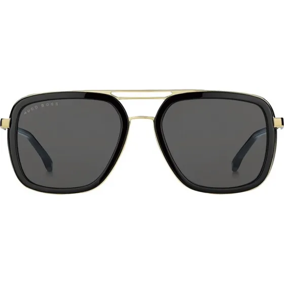 Boss 1235/S Lunettes de Soleil Pilote Homme - Noir et Gris