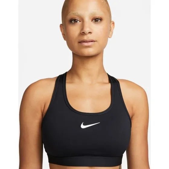 Nike Brassière de Sport Swoosh Maintien Moyen - Noir - XL