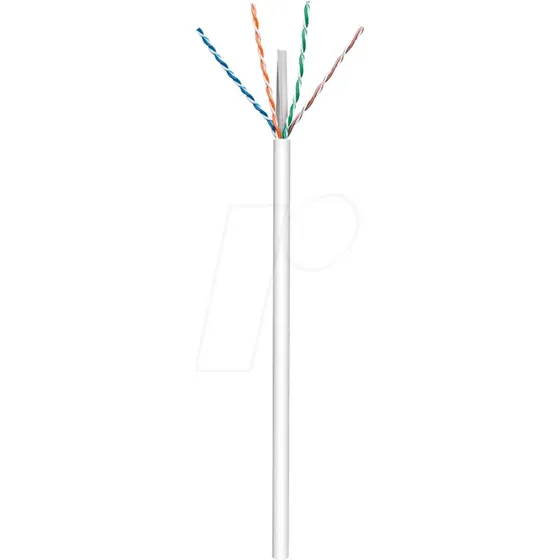 KOMELEC Cble Ethernet Cat 6 Rigide Blind 100m Blanc