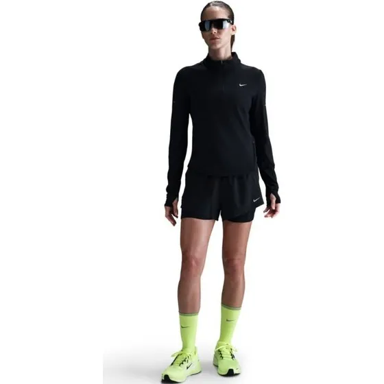 Nike Dri-FIT Swift Half Zip Femme - T-shirt de course noir