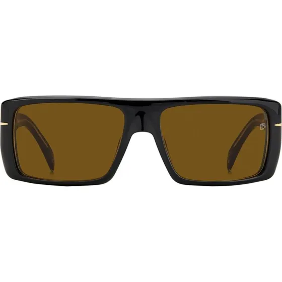 David Beckham DB 7063/S Lunettes de Soleil Homme Géométriques Noires