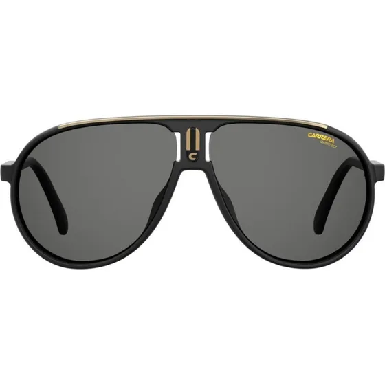 Carrera Champion/N Lunettes de Soleil Pilote Unisexe Noir et Gris