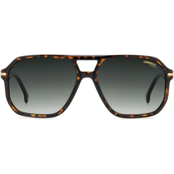 Carrera 302/S Lunettes de Soleil Homme Carrées Havane et Vert