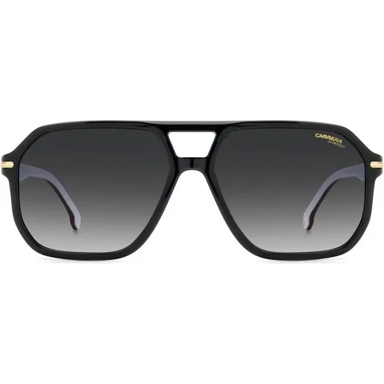 Carrera 302/S Lunettes de Soleil Homme Carrées Noires et Grises