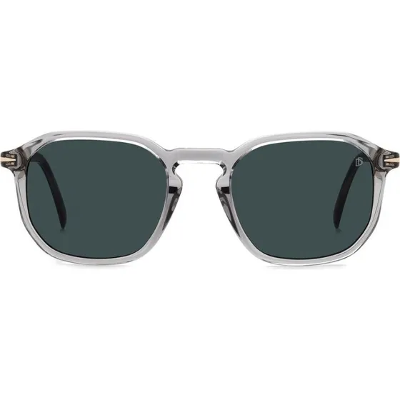 David Beckham DB 1115/S Lunettes de Soleil Homme Carrées Grises et Bleues