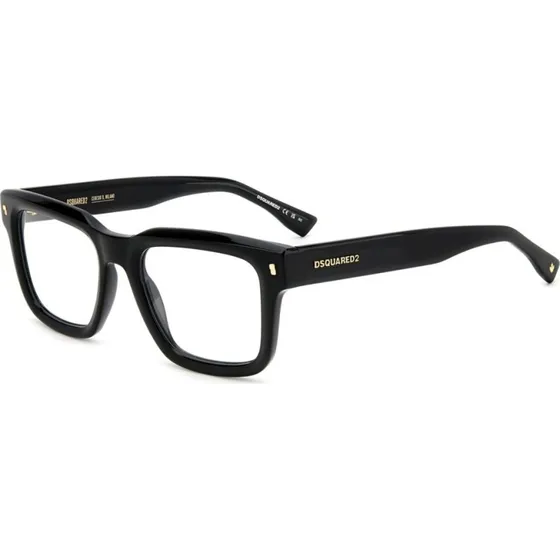 Dsquared2 D2 0090 Lunettes de Vue Homme Carrées Noires