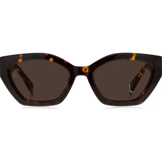 Tommy Hilfiger TH 1979/S Lunettes de Soleil Femme Géométriques Havane