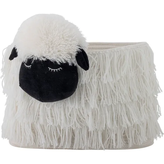 Bloomingville Panier Jouets Dolly Mouton Blanc