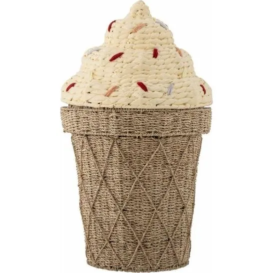 Bloomingville Cillie Mini Panier avec Couvercle Nature