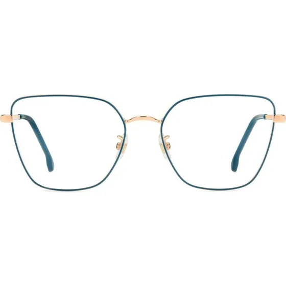 Carrera 3022 Lunettes de Vue Femme Géométriques Bleu Acier