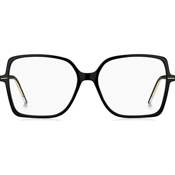 Boss 1587 Lunettes de Vue Géométriques Femme - Noir Cristal