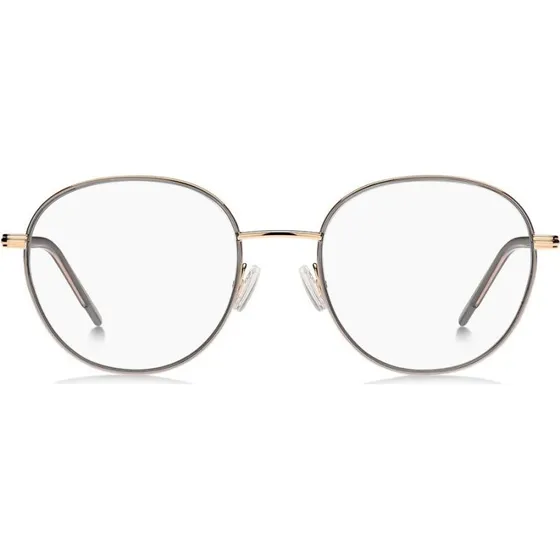 Boss 1594 Lunettes de Vue Rondes Femme - Or et Gris