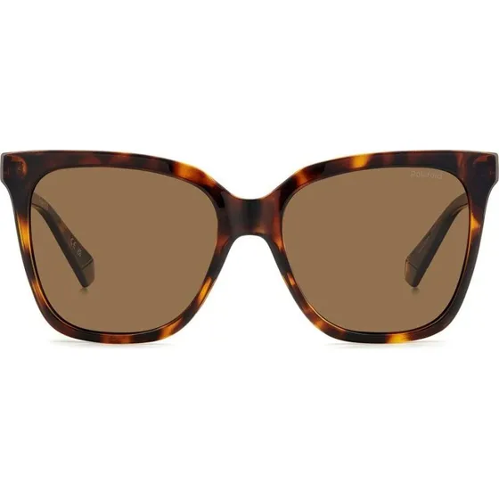 Polaroid PLD 4155/S/X Lunettes de Soleil Carrées Havane Polarisées