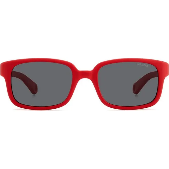 Polaroid Junior PLD K008/S Lunettes de Soleil Enfant Rouge et Gris