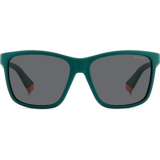 Polaroid Junior PLD 8057/S Lunettes de Soleil Polarisées Vert/Gris