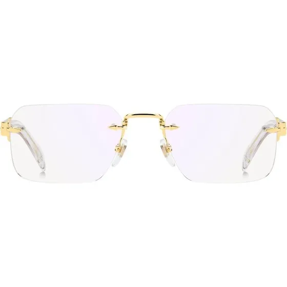 David Beckham DB 7116 - Lunettes de vue rectangulaires en métal Or