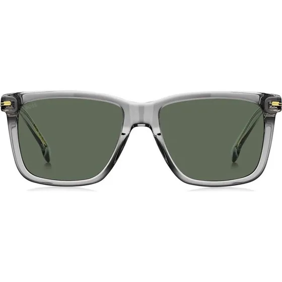 Boss 1598/S Lunettes de Soleil Homme Carrées Grises et Vertes