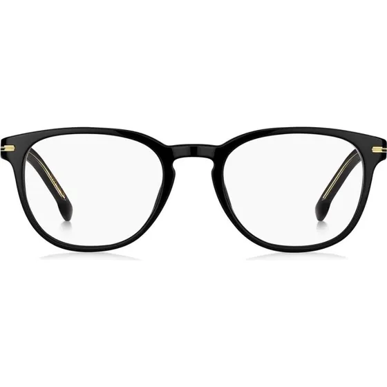 Boss 1601 Lunettes de Vue Rondes Noires pour Homme