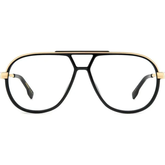 Dsquared2 D2 0113 Lunettes de Vue Homme Pilote Noires
