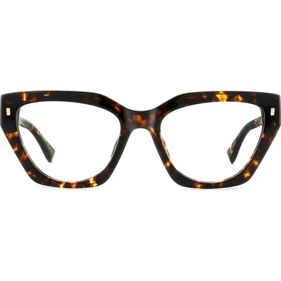 Dsquared2 D2 0117 Lunettes de Vue Femme Géométriques Havana