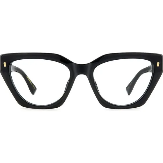 Dsquared2 D2 0117 Lunettes de Vue Femme Géométriques Noires