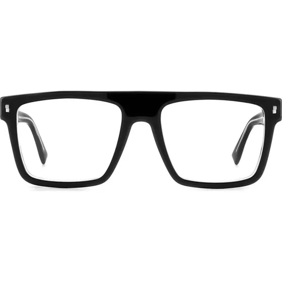 Dsquared2 Icon 0012 Lunettes de Vue Homme Géométriques Noires