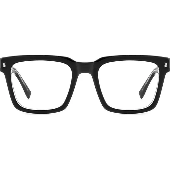 Dsquared2 Icon 0013 Lunettes de Vue Homme Carrées Noir Cristal