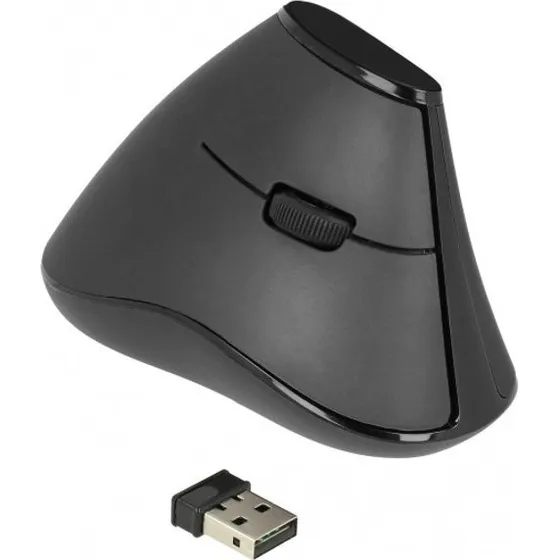 Delock Souris Verticale Sans Fil, Droitier, Vert