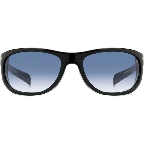 David Beckham DB 7117/S Lunettes de Soleil Homme Géométriques Noires