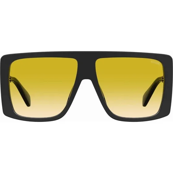 Moschino MOS119/S Lunettes de Soleil Géométriques Jaunes et Noires