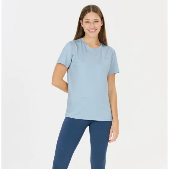 Endurance Yonan Performance V2 SS Tee Femme - Bleu - Taille 40
