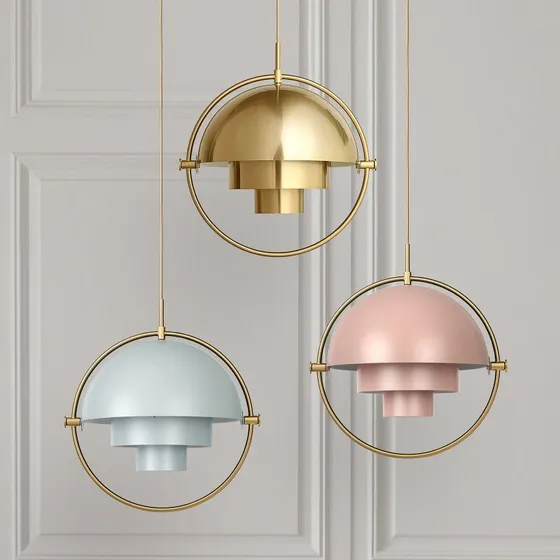 GUBI Suspension Multi-Lite Ø 36 cm Laiton et Rose