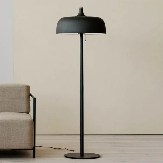 Northern Lampadaire Acorn Noir Mat - Design Scandinave
