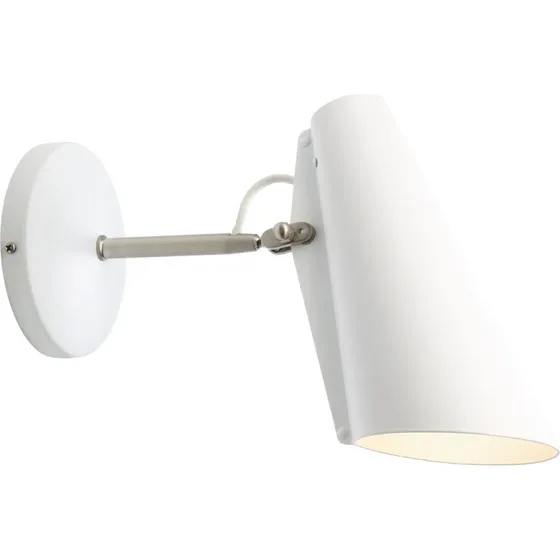Northern Birdy Applique Murale Courte - Blanc/Chrome