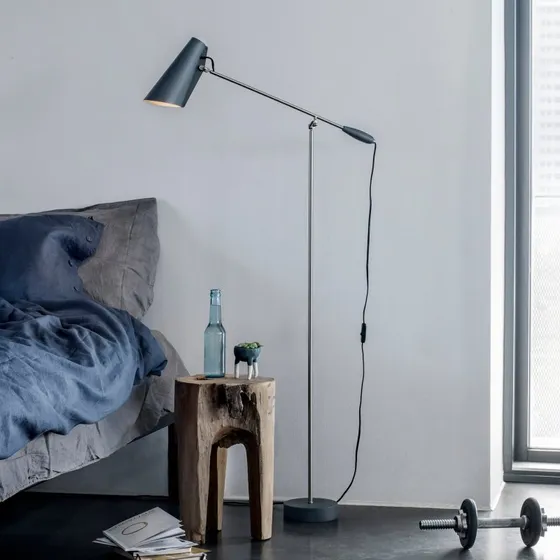 Northern Lampadaire Birdy Rétro Gris - Design Birger Dahl