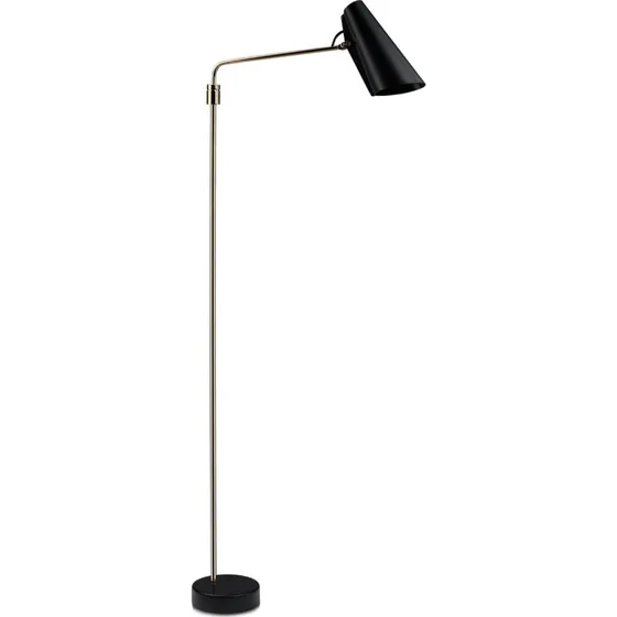 Northern Birdy Swing Lampadaire Noir et Laiton