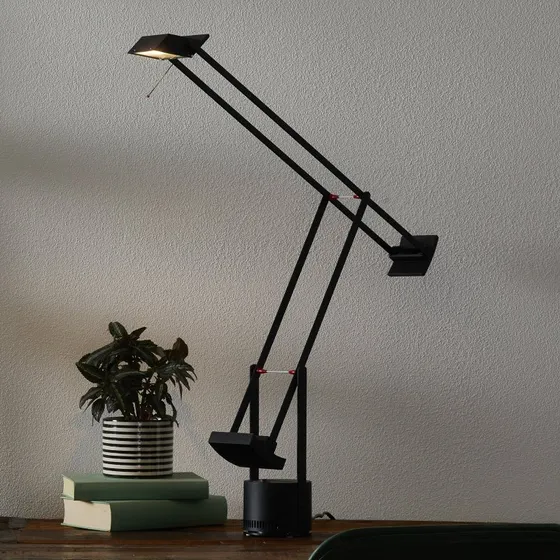 Artemide Lampe de bureau Tizio 35, Noir, Aluminium