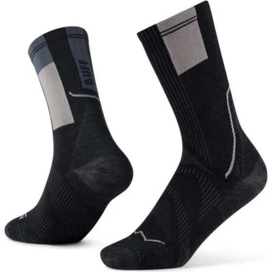 Buff Run Coolnet Crew Sock Noir Unisexe (T. 42-44)
