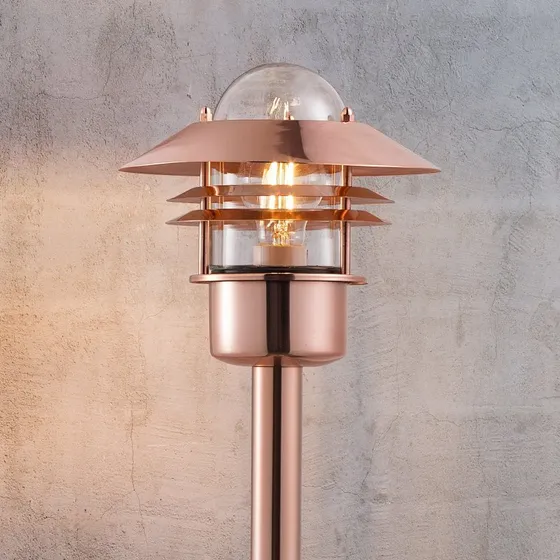 Nordlux Lampe de jardin Blokhus en cuivre